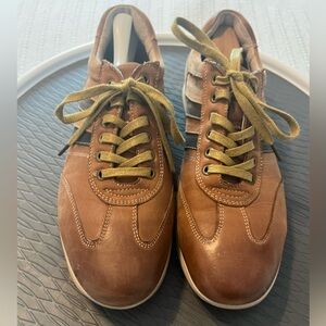 #1973. Spring Step "Jerome" Men's Camel Lace-Up Sneaker. Size 44 (US 10)